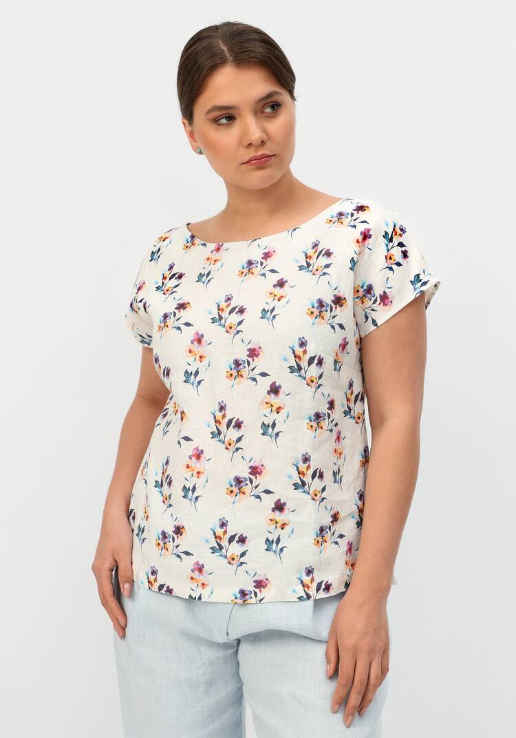 Блуза с удлиненной линией плеча Камилла шир.  750, рис. 24