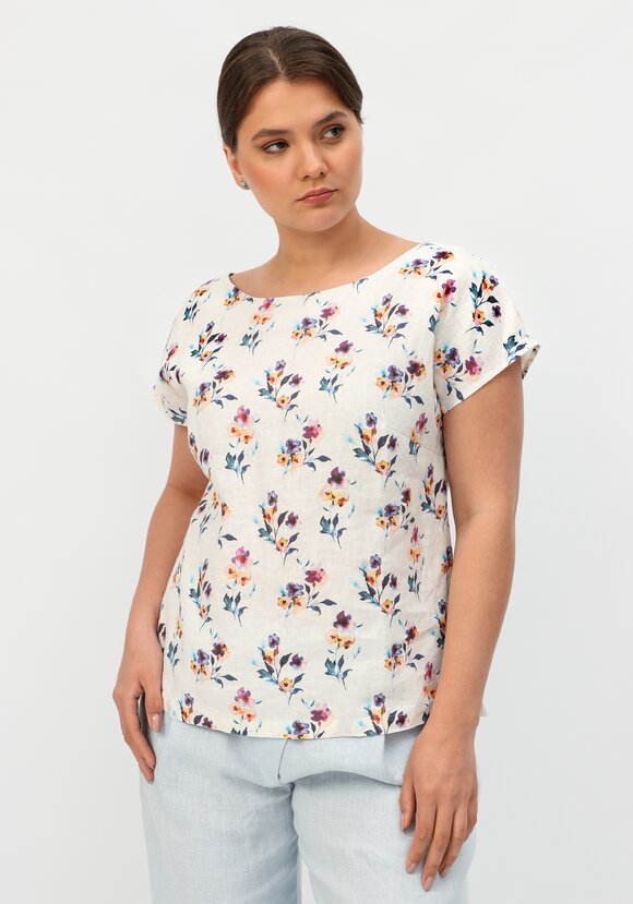 Блуза с удлиненной линией плеча Камилла шир.  580, рис. 24