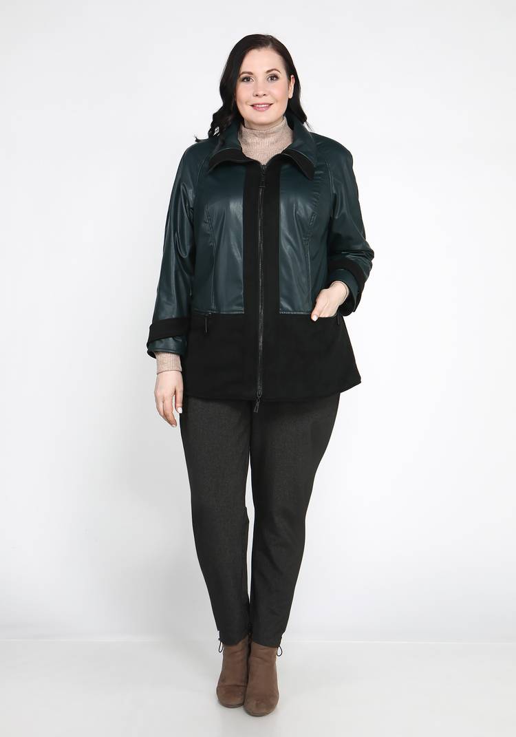 Куртка из экокожи на молнии шир.  750, рис. 17