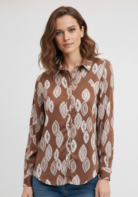 Блуза свободного кроя с застежкой шир.  580, рис. 4