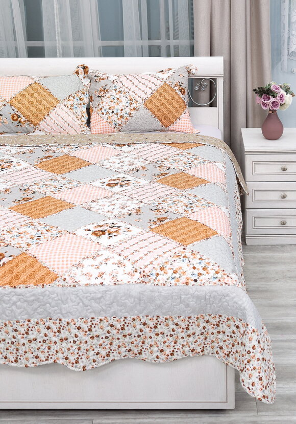 Покрывало с наволочками Печворк шир.  580, рис. 46