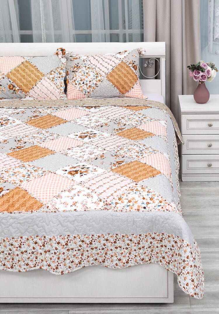 Покрывало с наволочками Печворк шир.  750, рис. 46