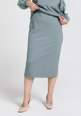 Юбка прямая трикотажная