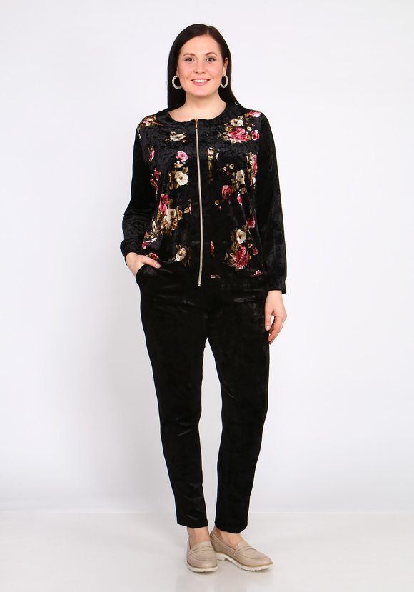 Костюм с цветочным принтом на молнии шир.  580, рис. 8