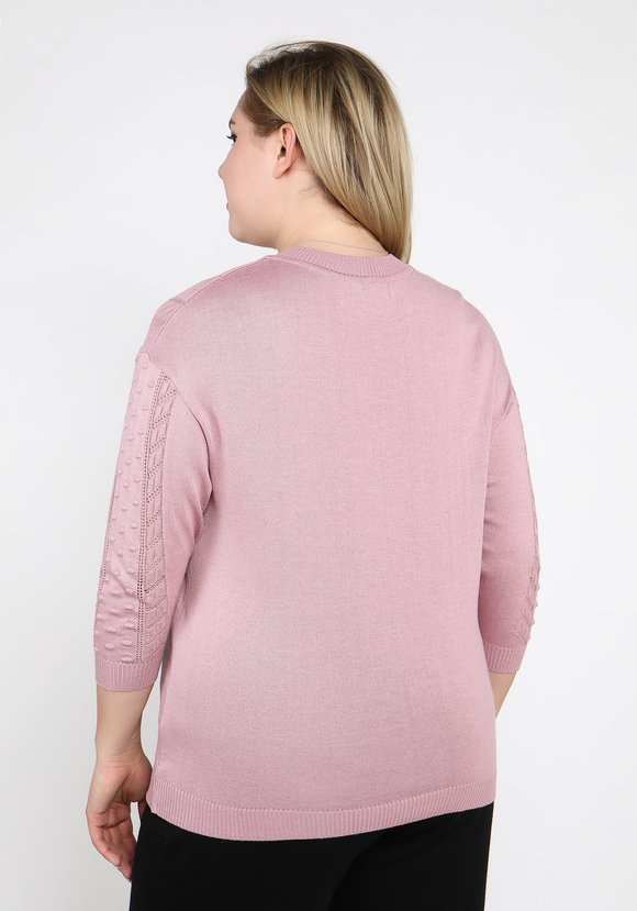 Джемпер ажурный со спущенным рукавом шир.  580, рис. 14