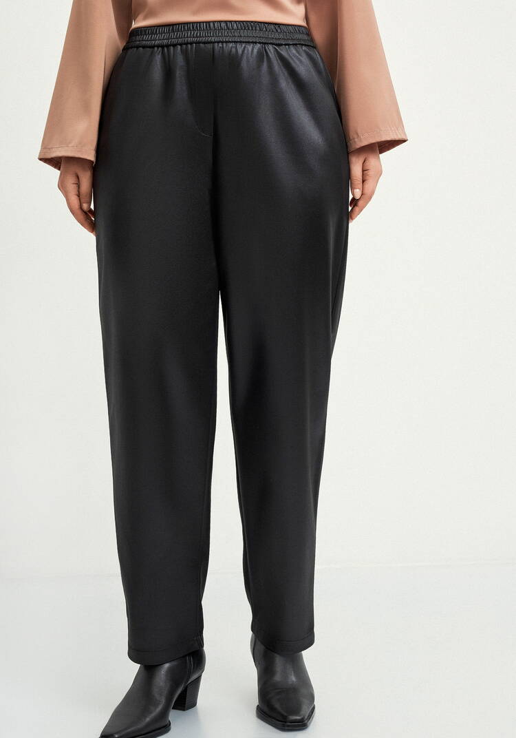 Брюки прямые с поясом на резинке шир.  750, рис. 4