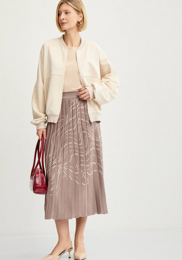 Юбка плиссе с абстрактным рисунком шир.  750, рис. 22