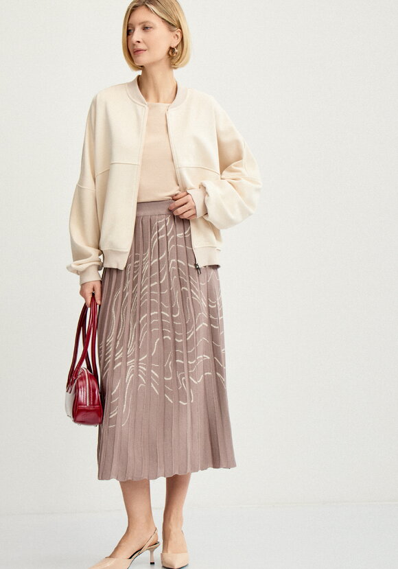 Юбка плиссе с абстрактным рисунком шир.  580, рис. 22