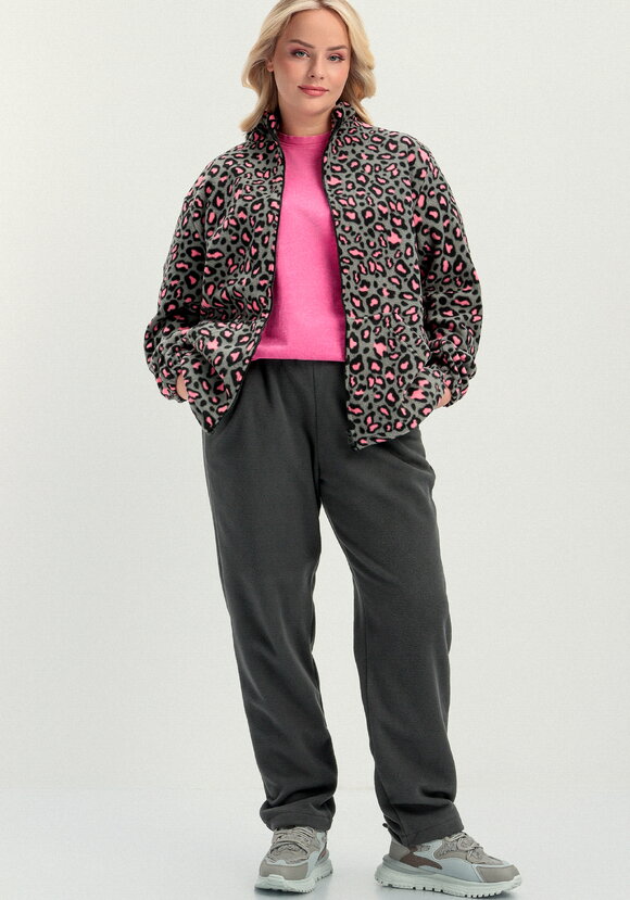 Брюки прямые из флиса на резинке шир.  580, рис. 9