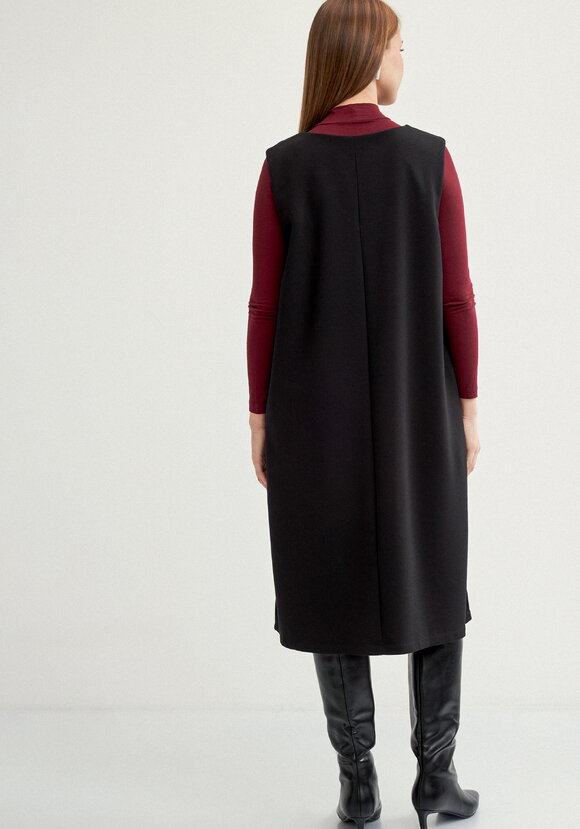 Сарафан трикотажный ,прямой с разрезами шир.  580, рис. 11