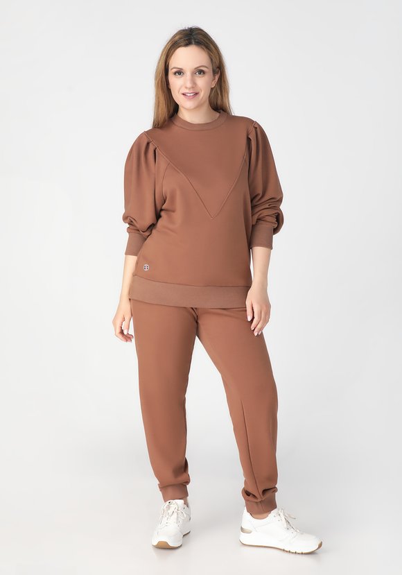 Свитшот с контрастной отстрочкой шир.  580, рис. 3