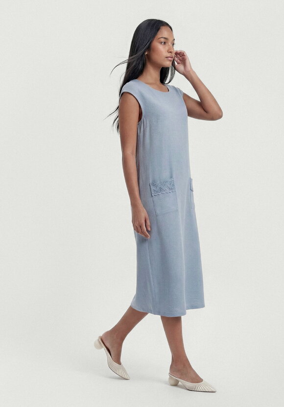 Сарафан изо льнаВ ритме лета шир.  580, рис. 1