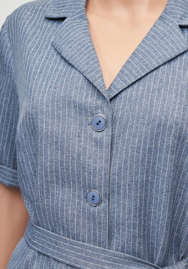 Костюм из жакета и брюк в полоску шир.  750, рис. 6