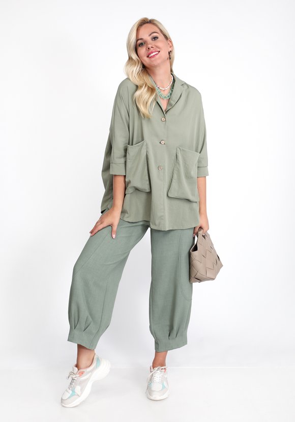 Блуза с объемными карманами шир.  580, рис. 1