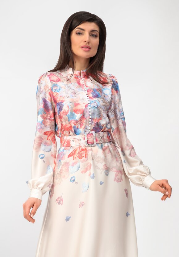 Платье с градиентным цветным рисунком шир.  580, рис. 10