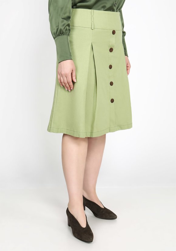 Юбка с встречными складками Поли шир.  580, рис. 21