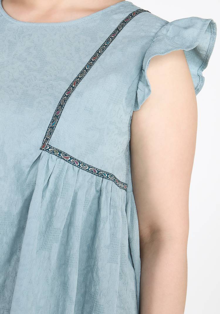 Блуза с рукавом крылышком шир.  750, рис. 4