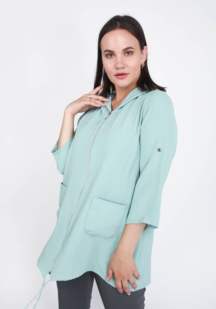 Жакет из вискозы на молнии шир.  750, рис. 13