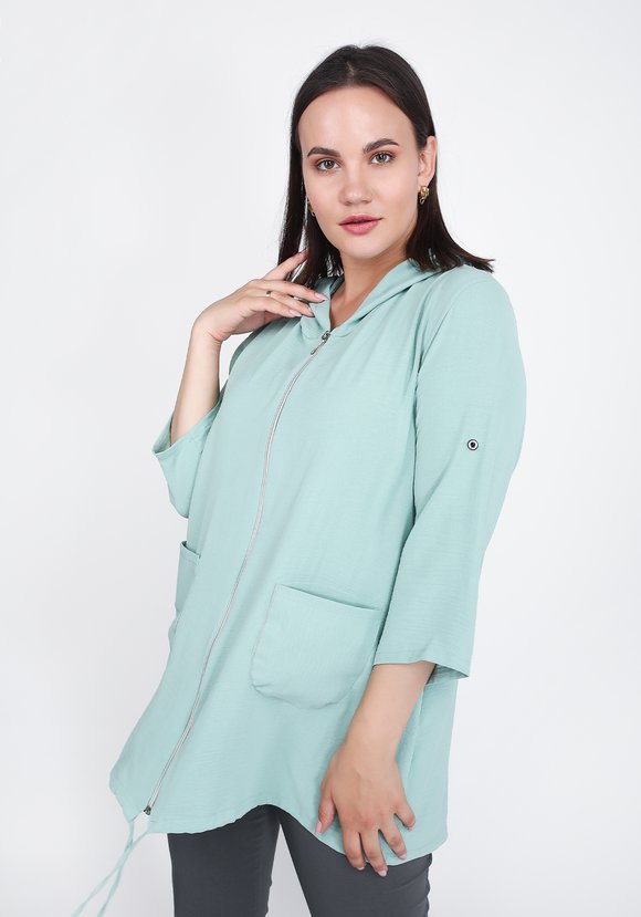 Жакет из вискозы на молнии шир.  580, рис. 13