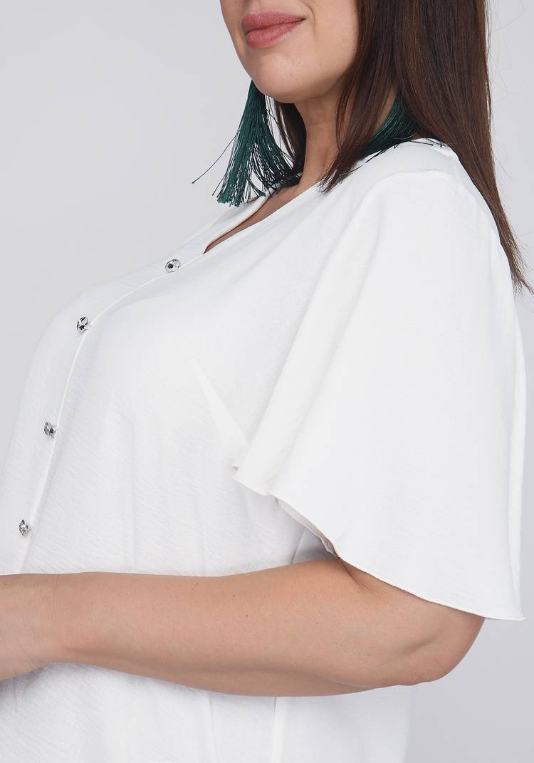 Блуза с широким рукавом прямого силуэта шир.  750, рис. 7