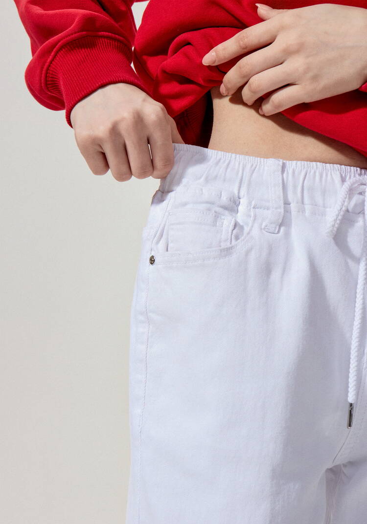 Джинсы с резинкой по поясу шир.  750, рис. 18