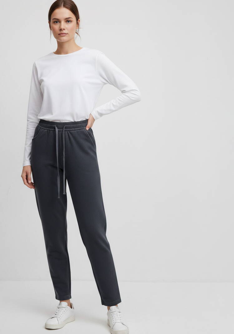 Брюки утепленные с высокой посадкой шир.  750, рис. 1