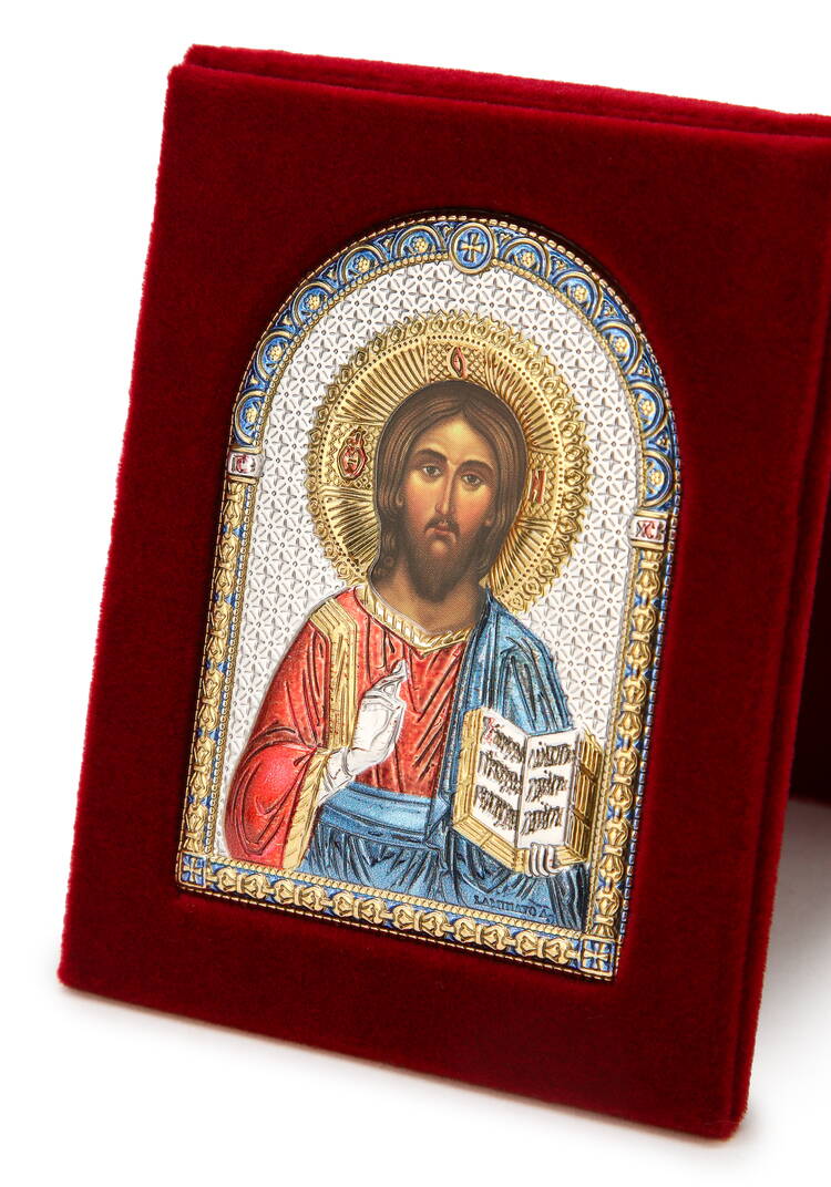 Икона Небесные покровители с эмалью, 7*9 см шир.  750, рис. 6