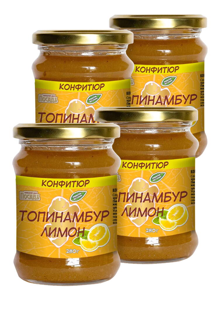 Конфитюр топинамбур без сахара 4 шт шир.  750, рис. 1
