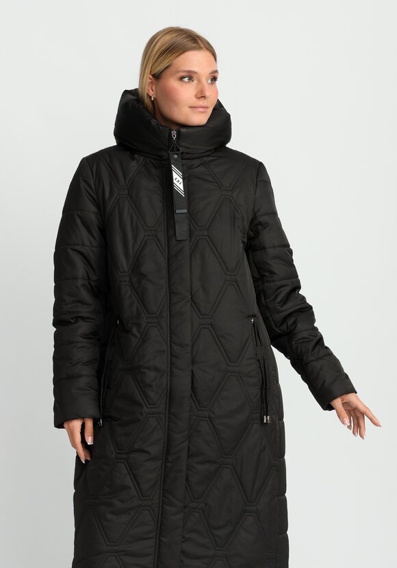 Удлиненное пальто с капюшоном шир.  580, рис. 2