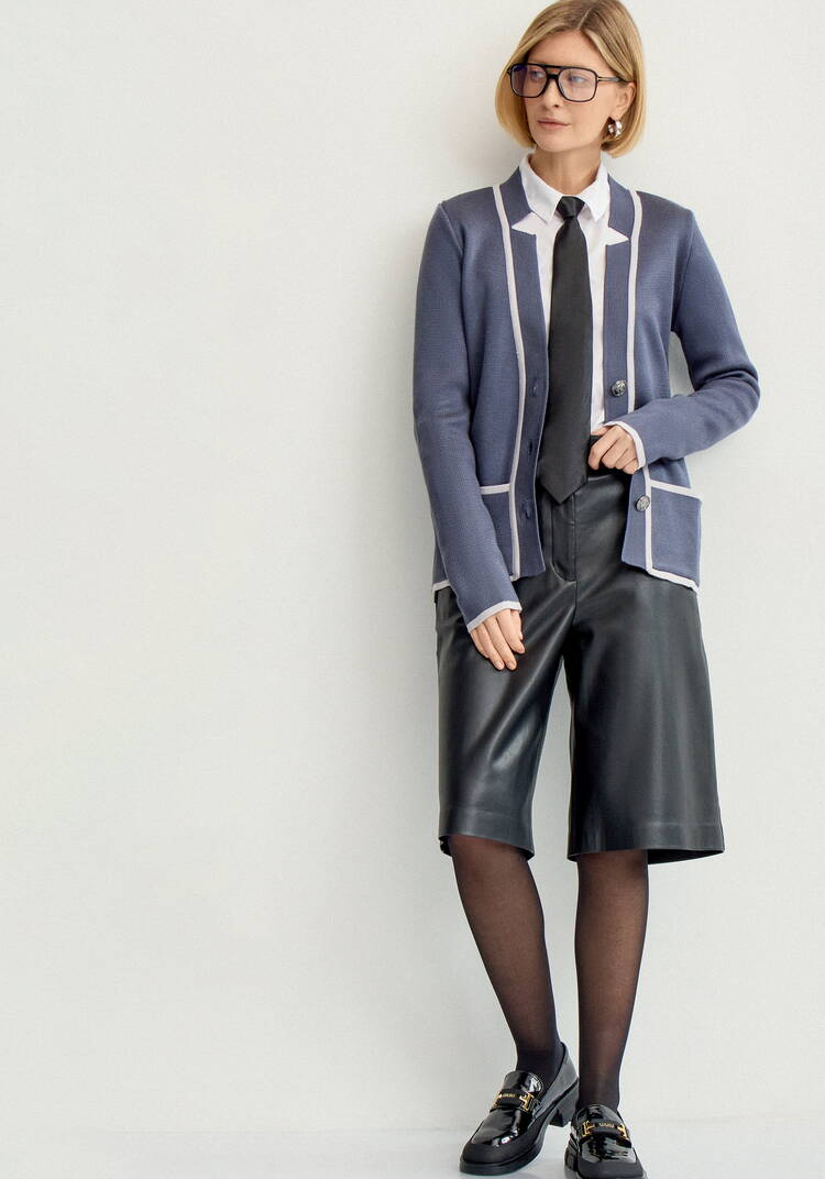 Пиджак с яркой окантовкой шир.  750, рис. 1