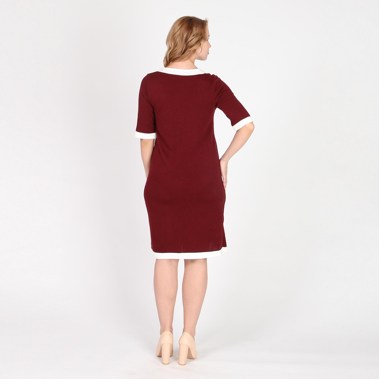 Платье с глубоким V-образным вырезом VeraVo, цвет красный, размер 48 - фото 10