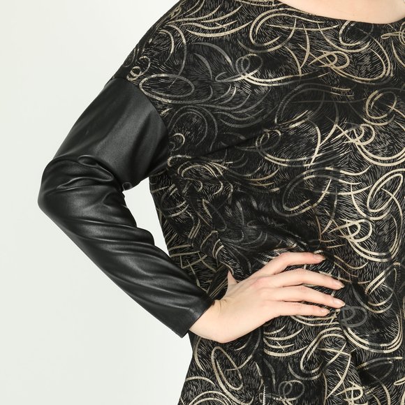 Блузка с округлым вырезом и молниями шир.  580, рис. 11