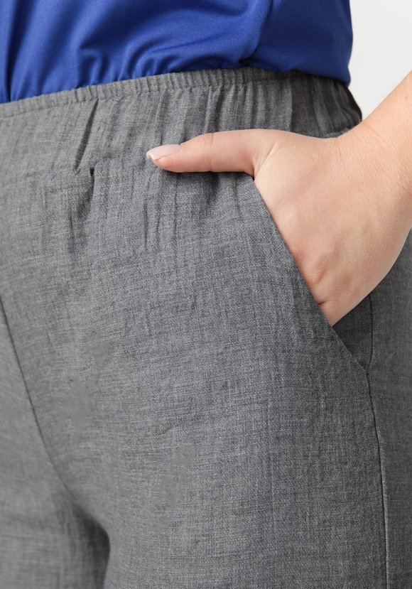 Брюки широкие из хлопка на резинке шир.  580, рис. 32