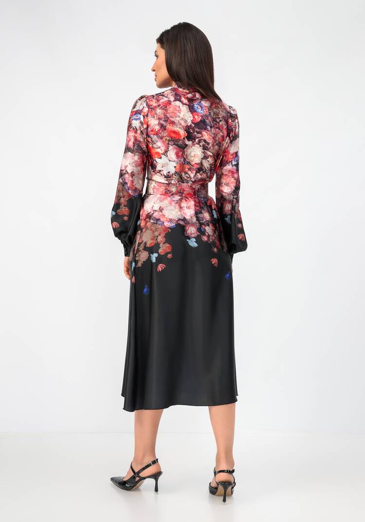 Платье с градиентным цветным рисунком шир.  750, рис. 13