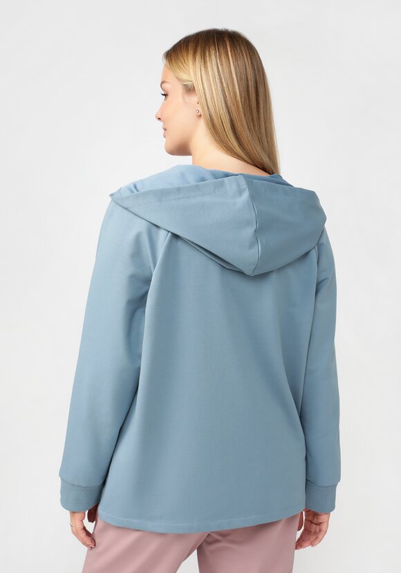 Худи на молнии с рукавом реглан шир.  580, рис. 19