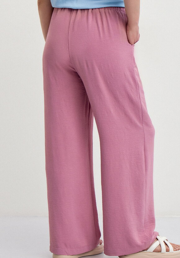 Брюки палаццо на резинке с карманами шир.  580, рис. 15