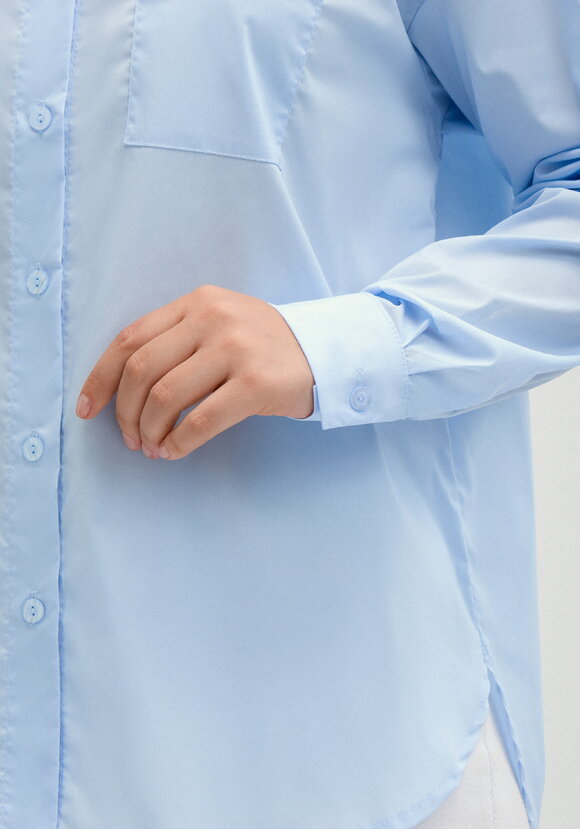 Рубашка оверсайз со спущенным плечом шир.  580, рис. 14