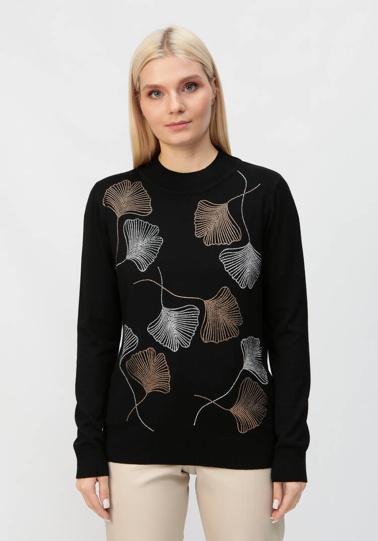 Джемпер Прекрасный цветок шир.  750, рис. 16