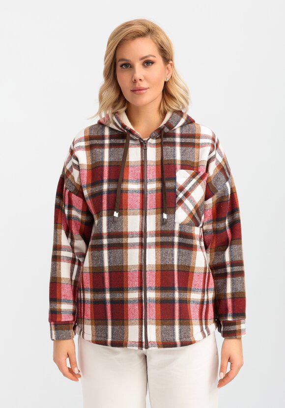 Толстовка утеплённая в клетку шир.  580, рис. 22