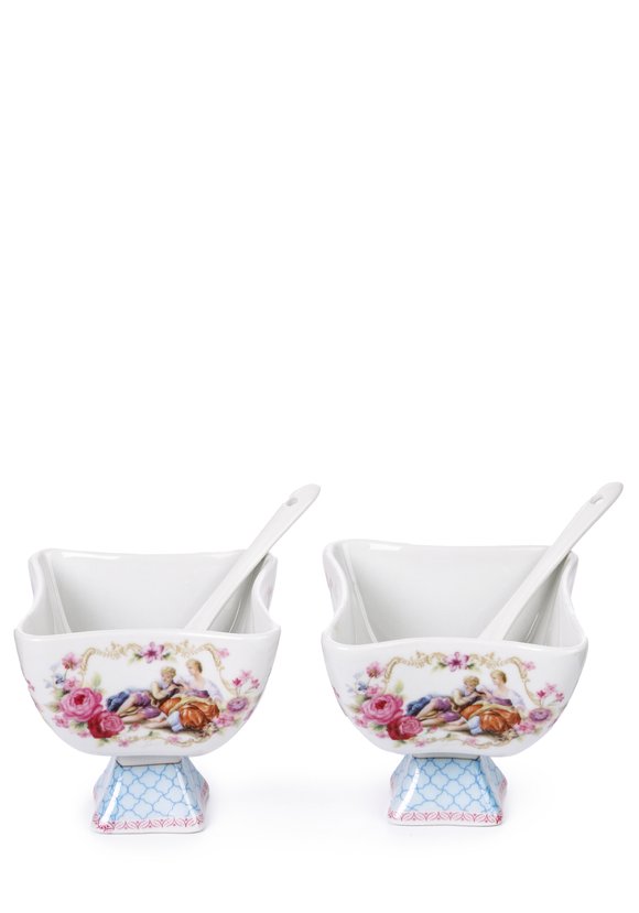 Набор из 6-ти креманок с ложками. шир.  580, рис. 2