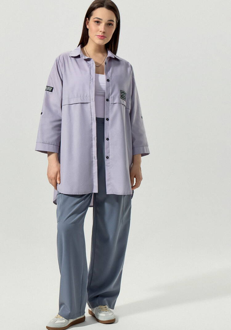 Рубашка с патами на рукаве Джоан шир.  750, рис. 45