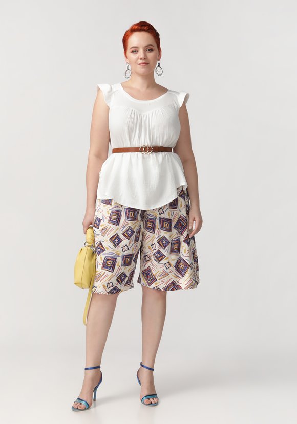 Блуза Бесконечная любовь шир.  580, рис. 3