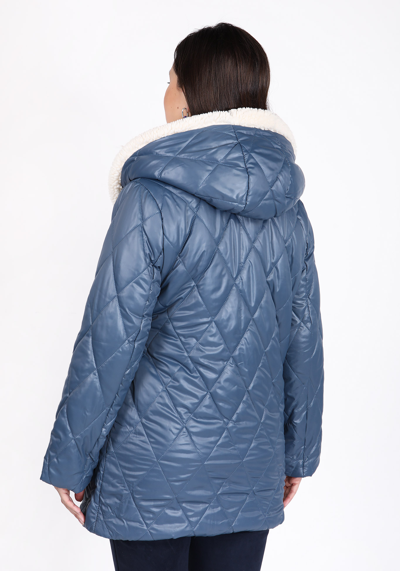 Куртка "Модное решение" Bella signora, размер 50, цвет джинсовый - фото 3