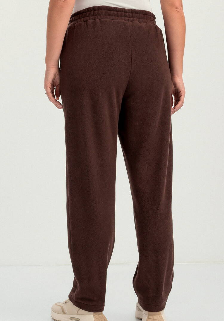 Брюки прямые из флиса на резинке шир.  750, рис. 3