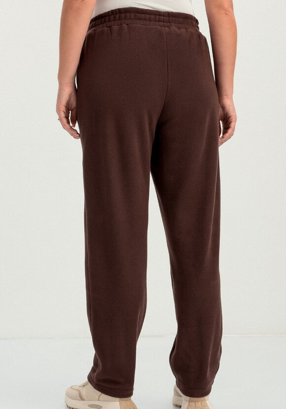 Брюки прямые из флиса на резинке шир.  580, рис. 3