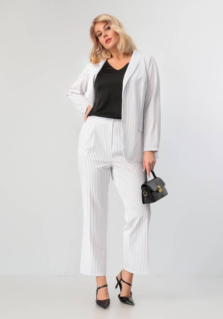 Брюки прямого кроя в полоску шир.  750, рис. 18