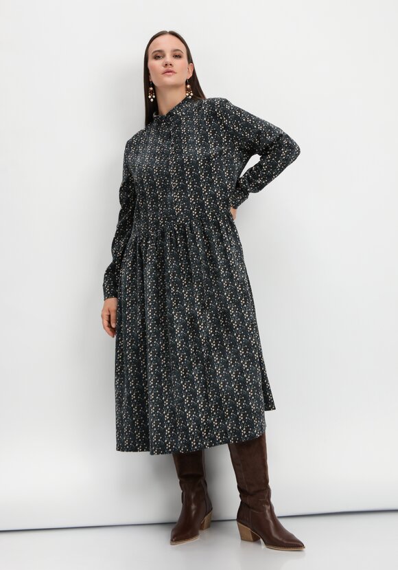 Платье оверсайз с принтом мильфлер шир.  580, рис. 17