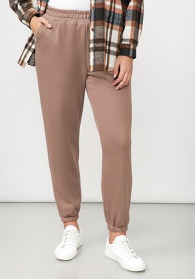 Брюки из трикотажа с карманами