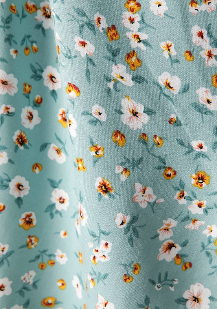 Блуза асимметричная с принтом цветы шир.  750, рис. 5