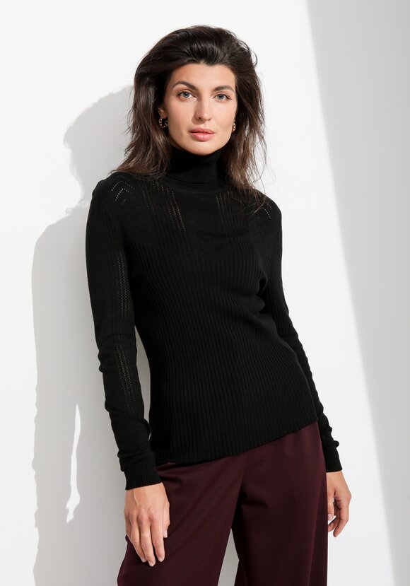 Водолазка из вискозы с ажурным узором шир.  580, рис. 27